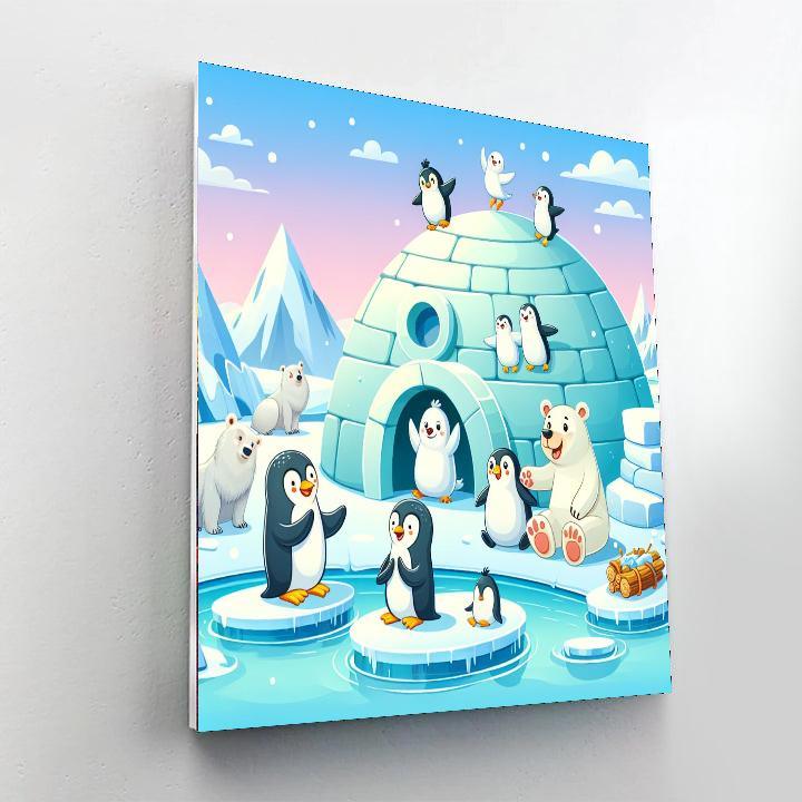 North Pole Adventure Painting By Numbers Kit