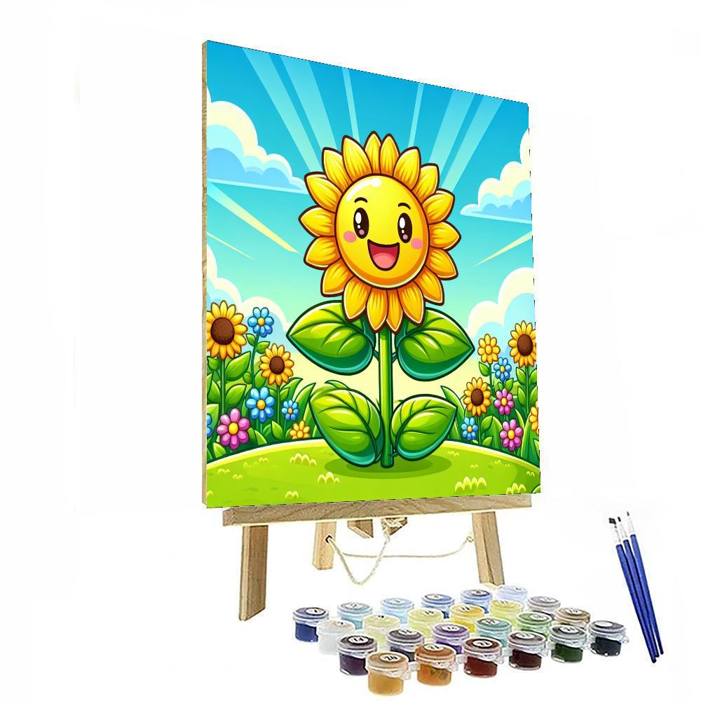 Sunny Day Sunflower Paint By Numbers Kits