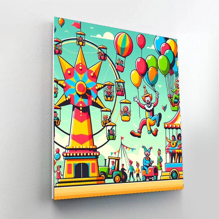 Bright Carnival Fun Paint By Numbers Kits