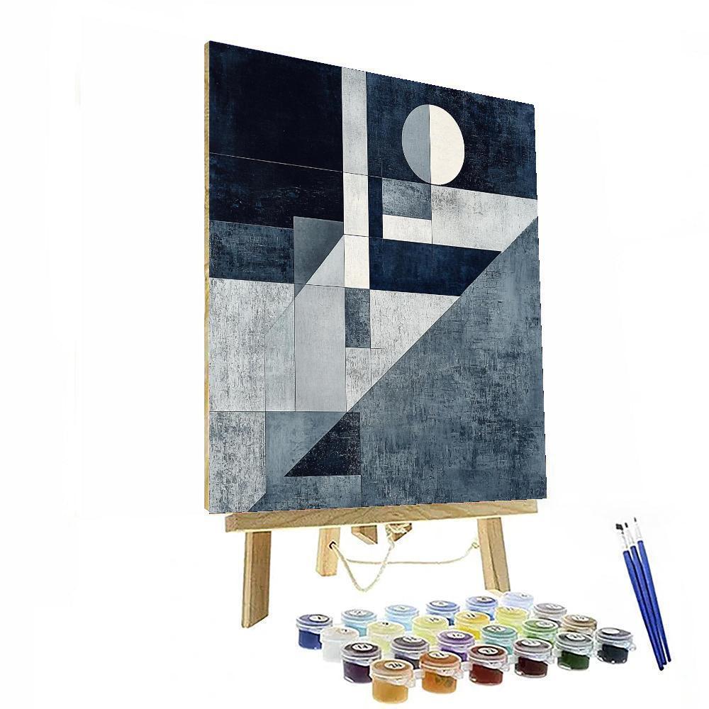 Kazimir Malevich Inspired Conceptual Reflections  Numbered Painting Kits