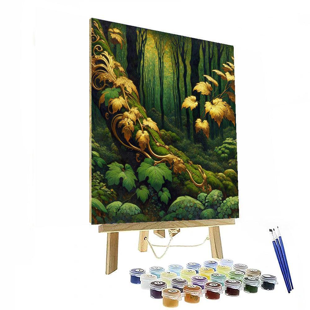 Gustav's Golden Forest Painting By Numbers Kit