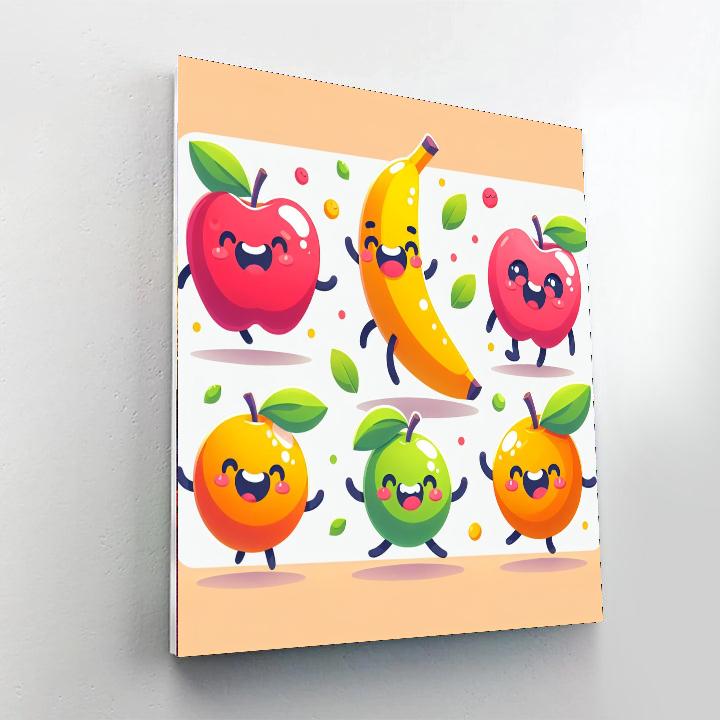Bouncy Fruit Fiesta Painting By Numbers Kit
