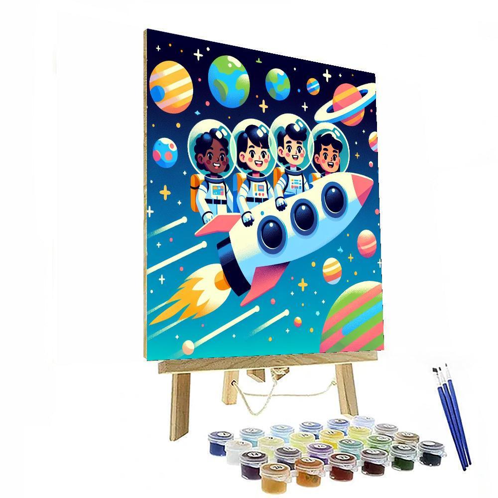 Outer Space Pioneers Paint By Color