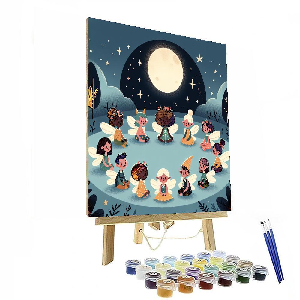 Friendly Fairy Circle Painting By Numbers Kit