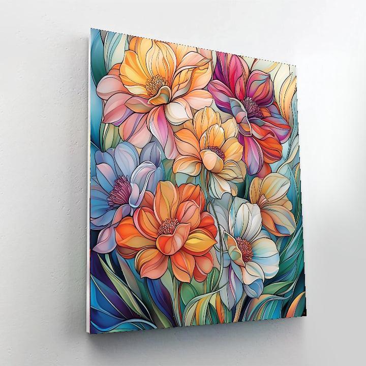 Alphonse Mucha Inspired Dancing Flora  Paint By Numbers Kits