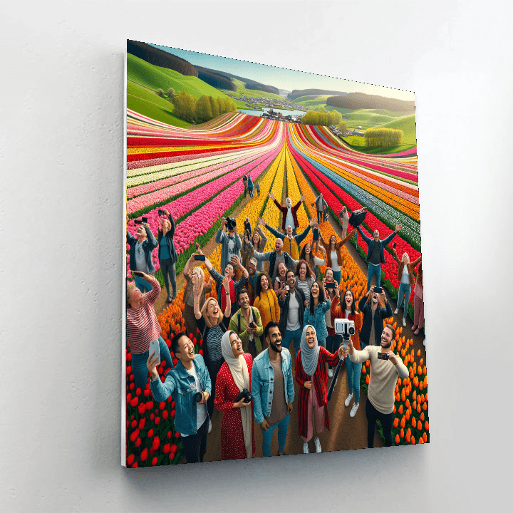 Tulip Festival - Skagit Valley Painting By Numbers Kit