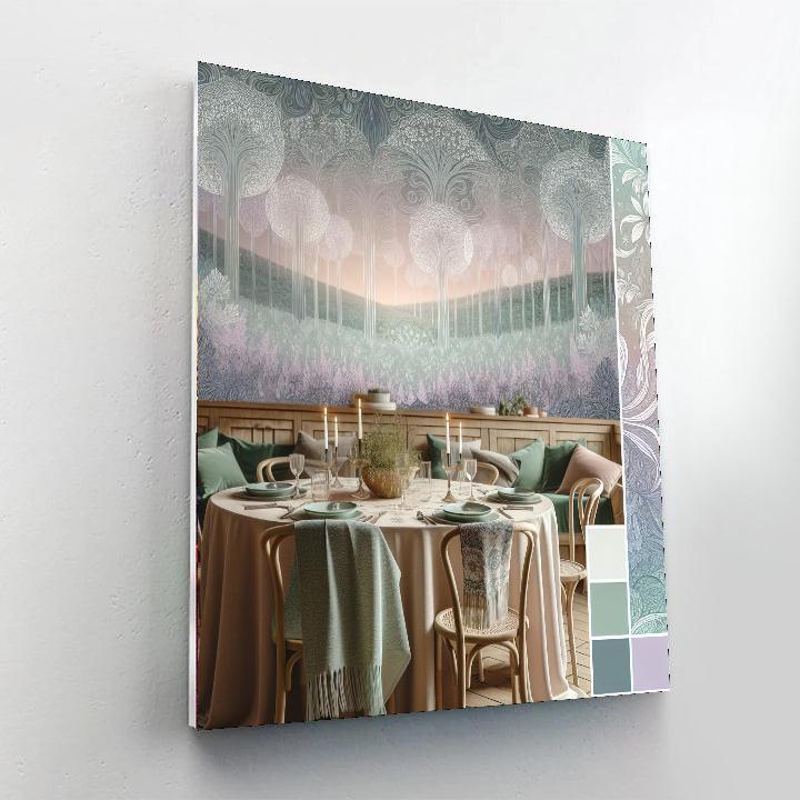 Ethereal Meadows Tablecloth Paint By Number