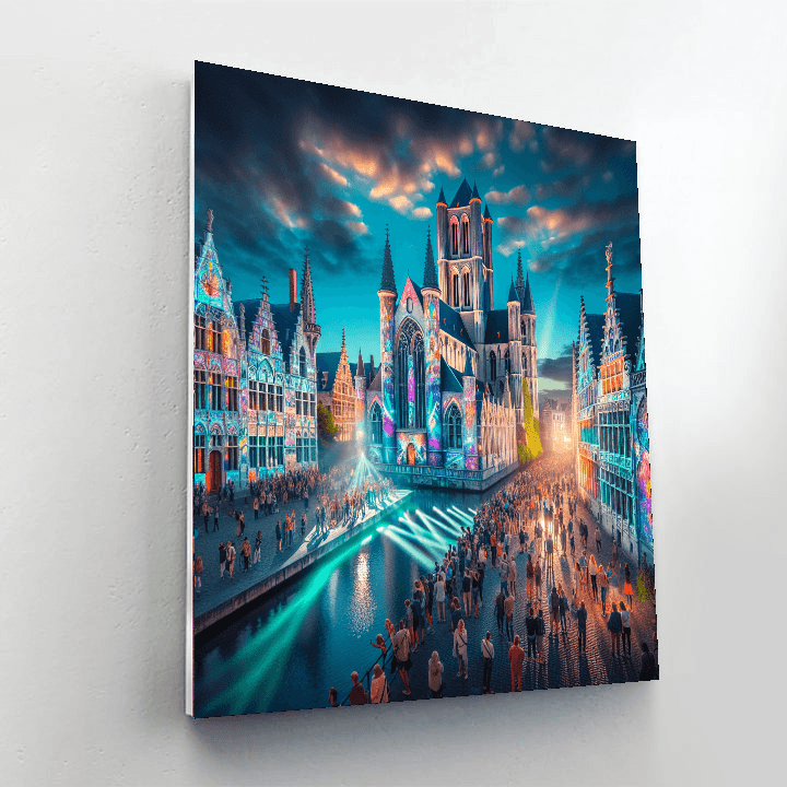 The Light Festival - Ghent, Belgium Paint By Numbers Kits