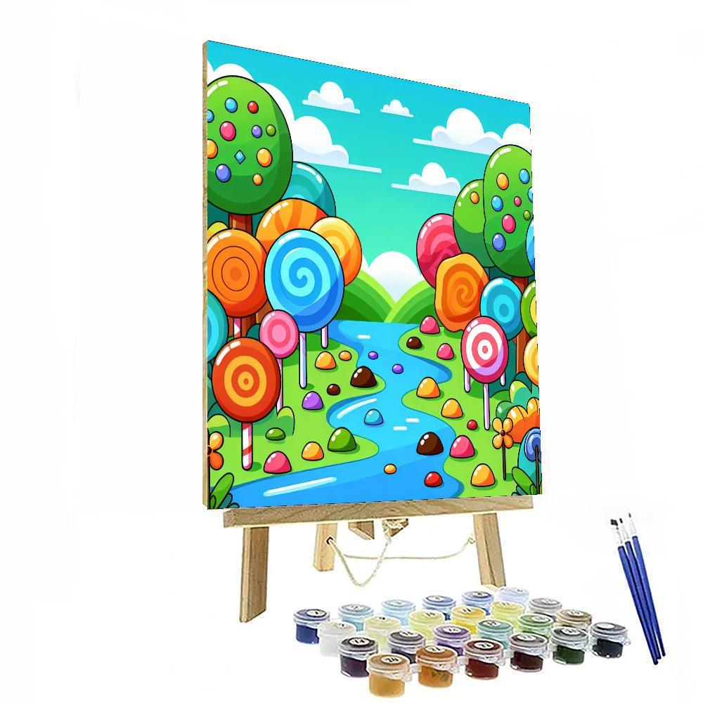 Delightful Candy Land Adventure Paint By Number