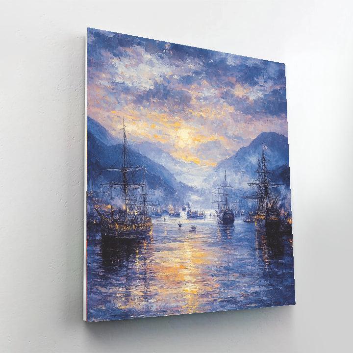 J.M.W. Turner Inspired Fantasy Harbor  Paint By Numbers Kits
