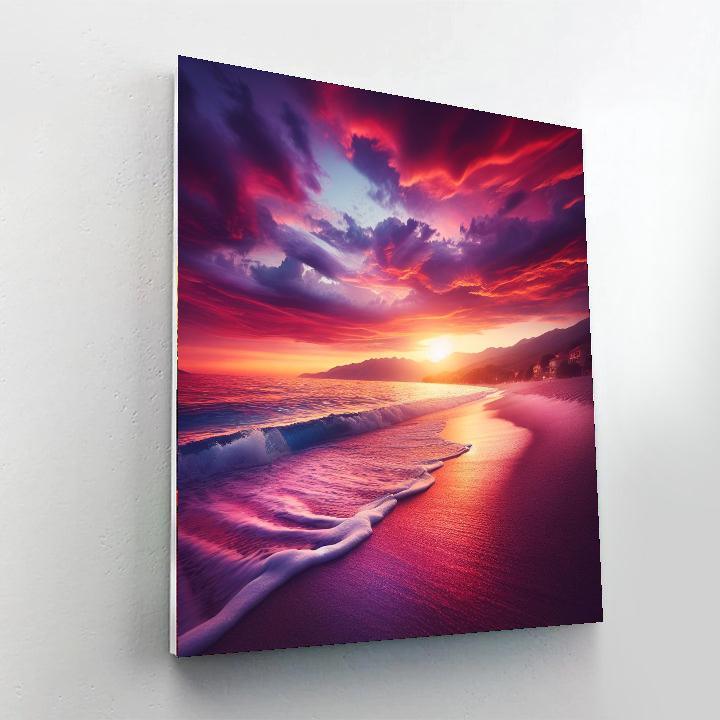 Mystical Coastal Sunset Numbered Painting Kits