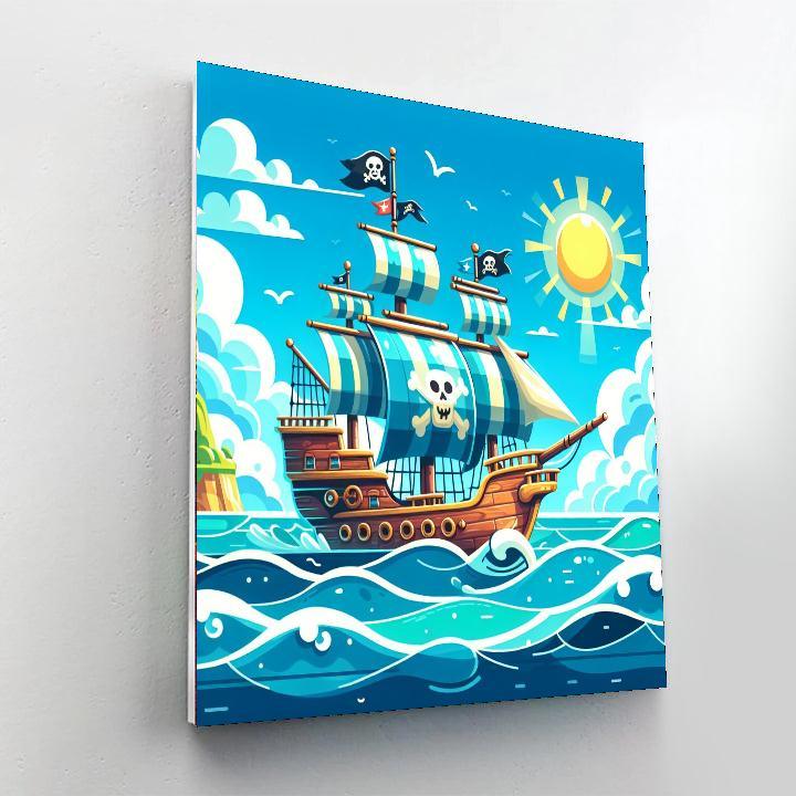 Fantastic Pirate Voyage DIY Paint By Numbers
