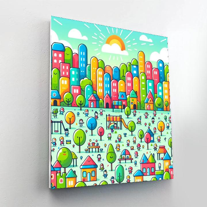 Doodle Town Number Painting