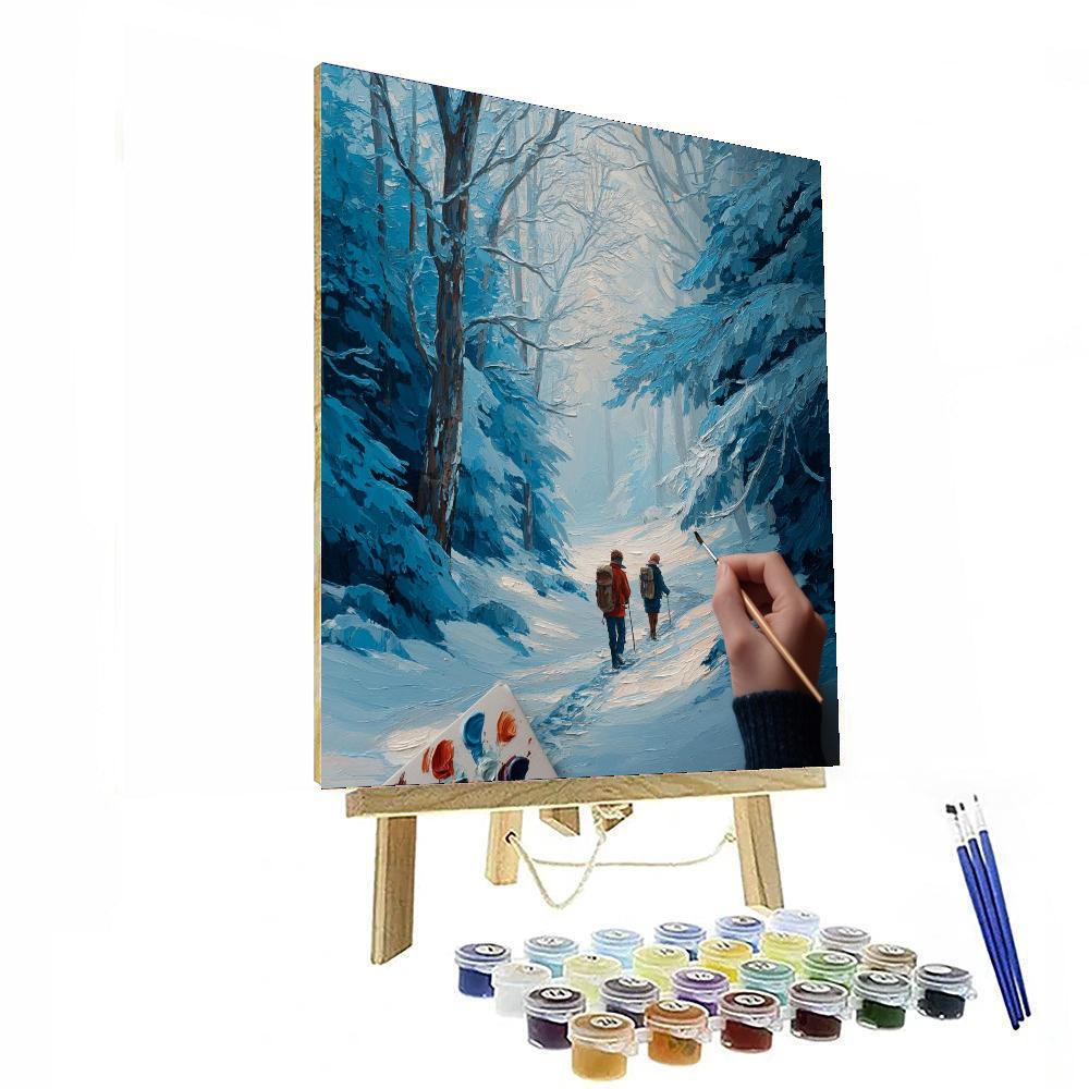 Winter Walks Number Painting