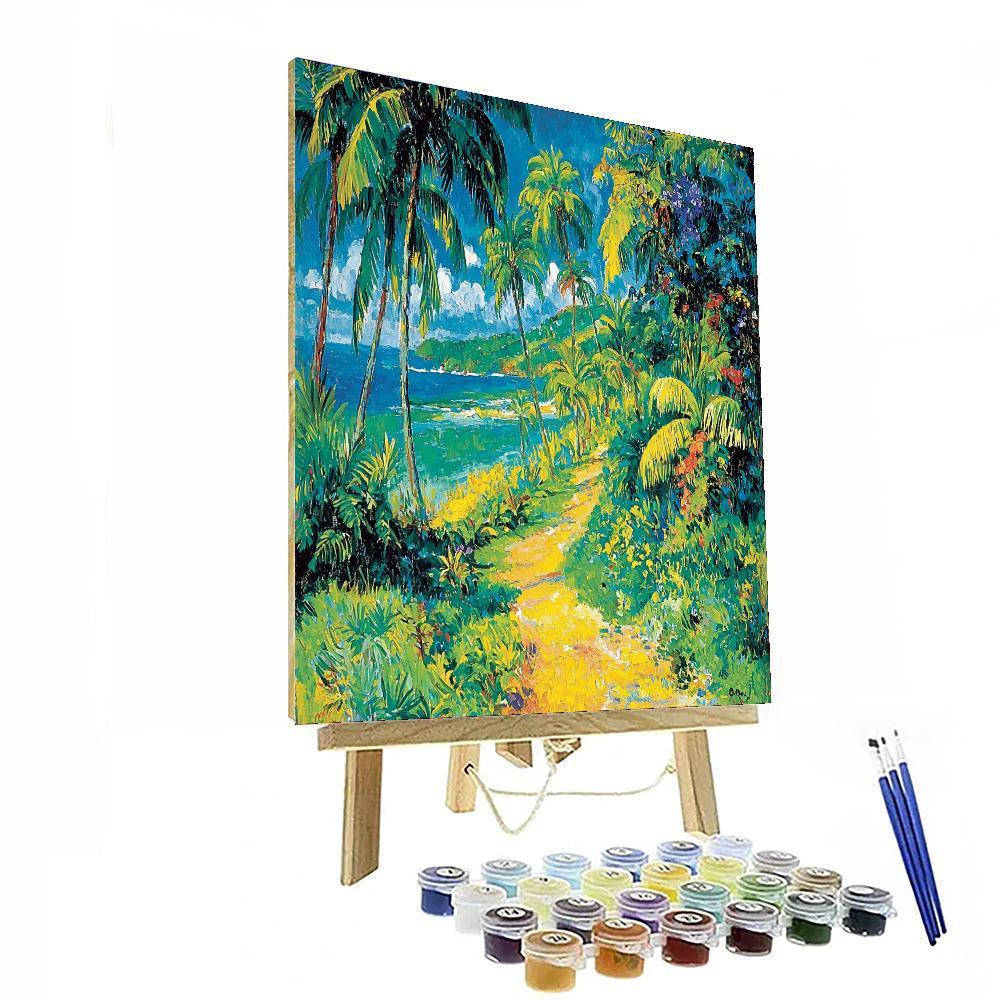 Paul Gauguin Inspired Gauguin's Exotic Oasis  DIY Paint By Numbers