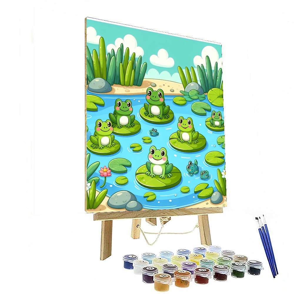 Froggy Pond Life Numbered Painting Kits