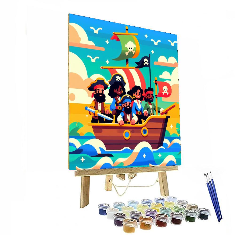 Pirate Crew's Sea Voyage Painting Number Kit