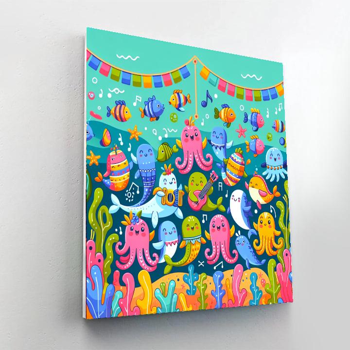 Ocean Friends Festival Paint By Color