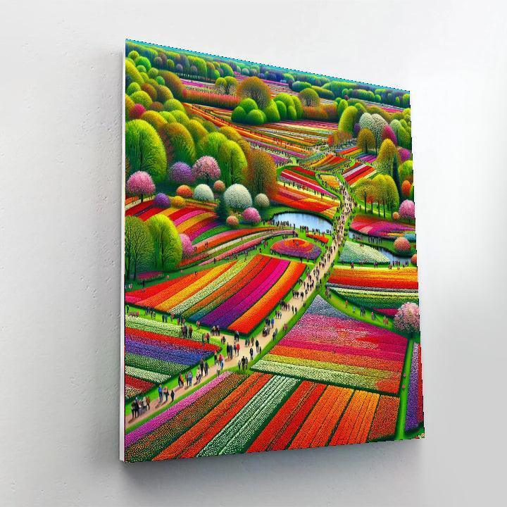 Keukenhof Tulip Festival - Lisse Paint By Numbers Art