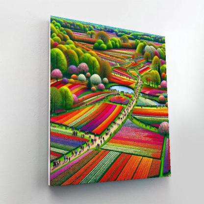 Keukenhof Tulip Festival - Lisse Paint By Numbers Art