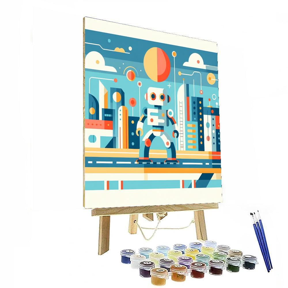 Robot Friend's Journey Painting Number Kit