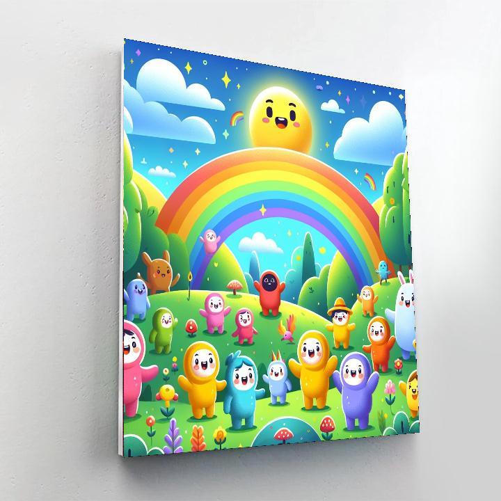 Gigantic Rainbow Adventure Painting Number Kit