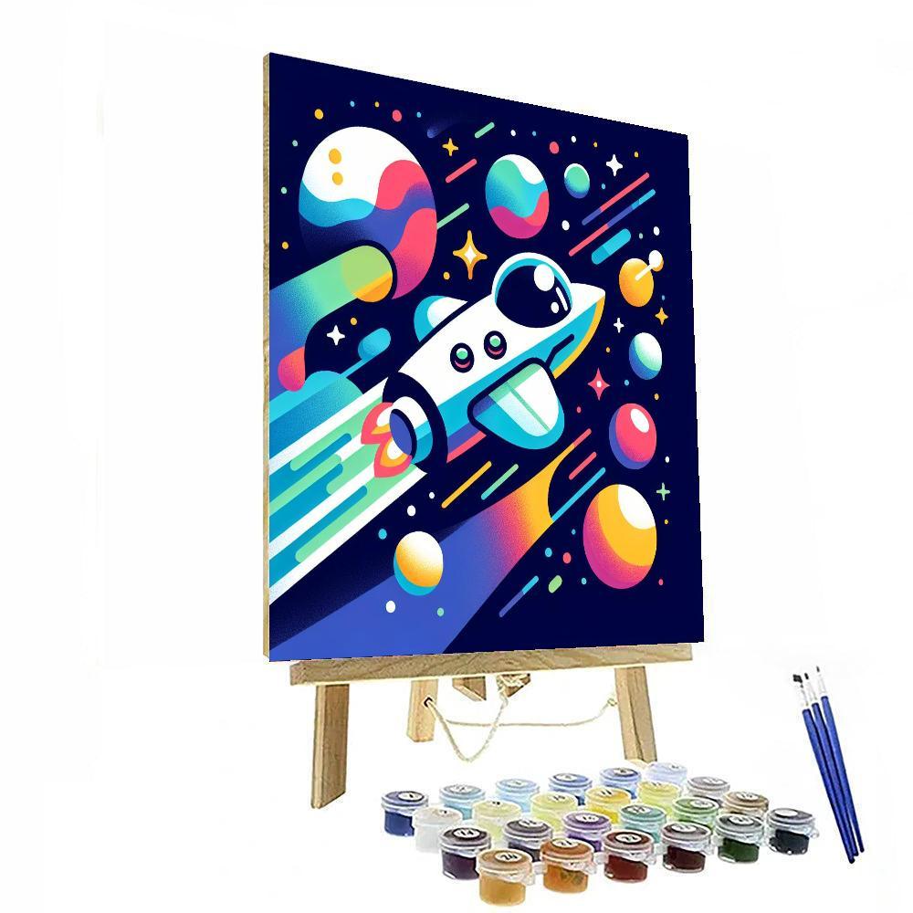 Outer Space Journey Painting By Numbers Kit