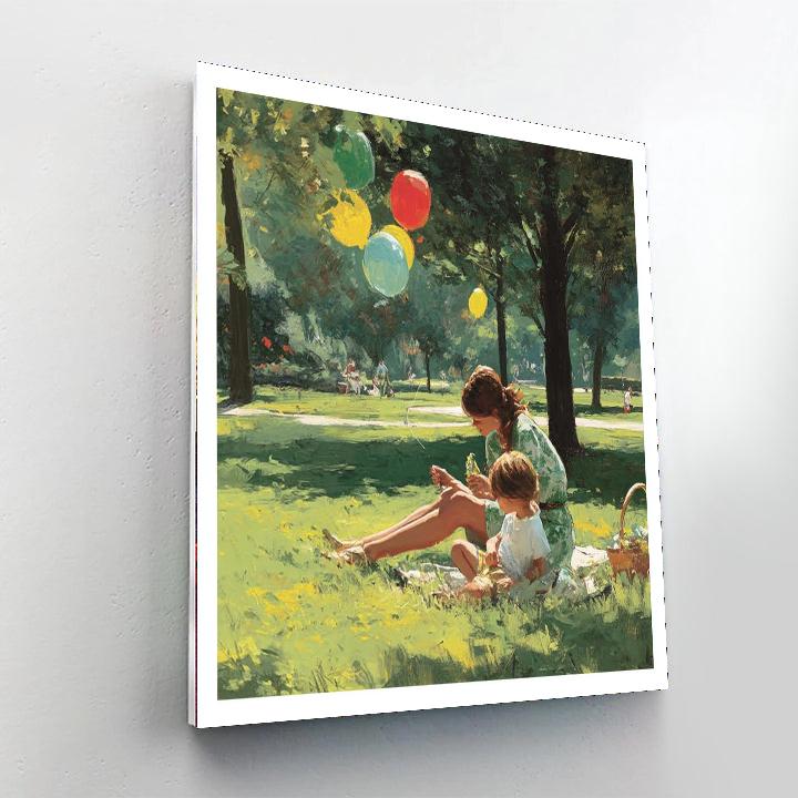 Mom's Day In The Park Paint By Numbers Kits