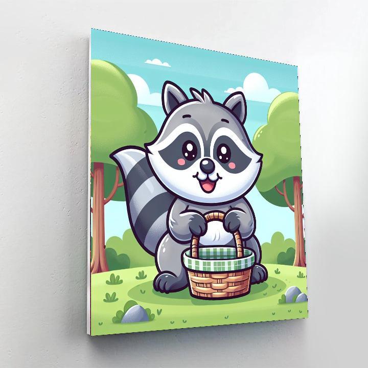 Adventurous Raccoon Paint By Numbers Kits