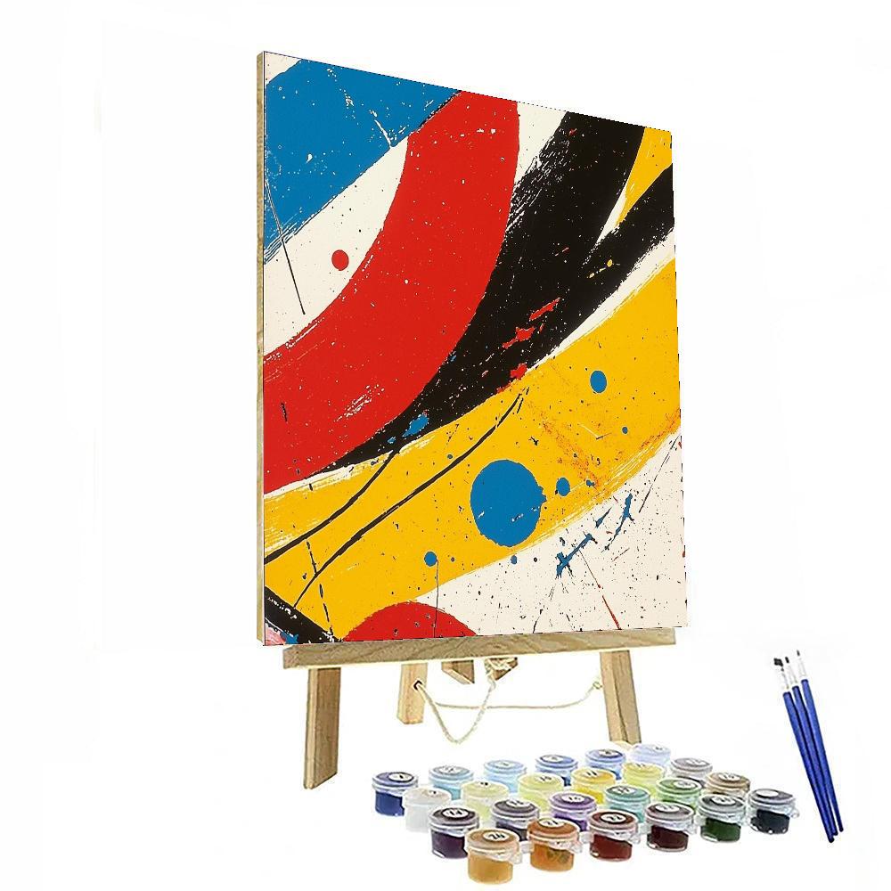Joan Miró Inspired Flow Of Creativity  Painting Number Kit