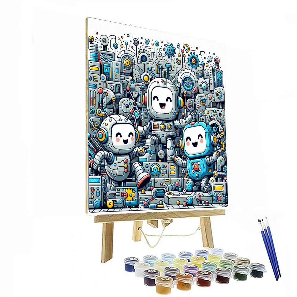 Robot Discovery Adventure Numbered Painting Kits