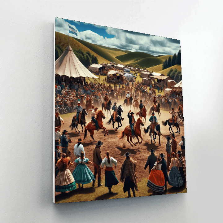 Fiesta De La Patria Gaucha - Uruguay DIY Paint By Numbers