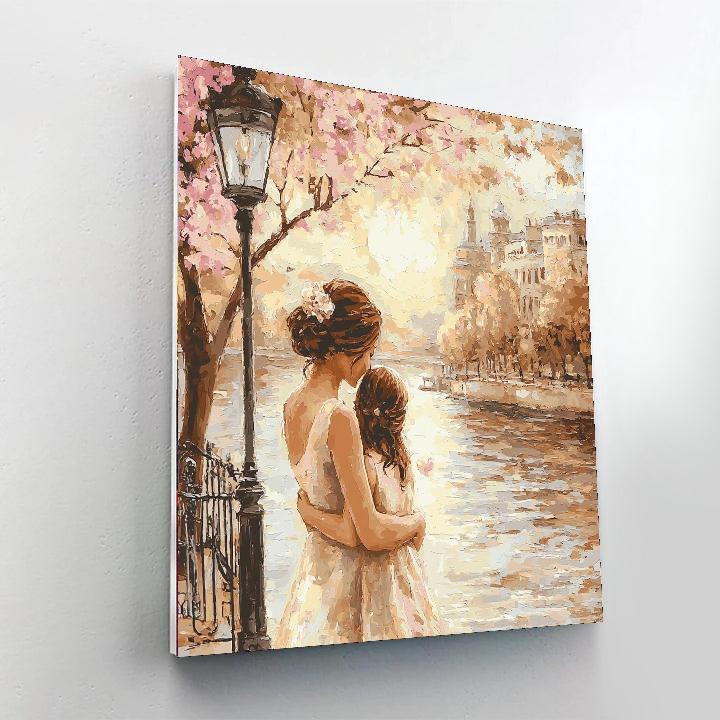 Mom's Sweet Embrace Painting Number Kit