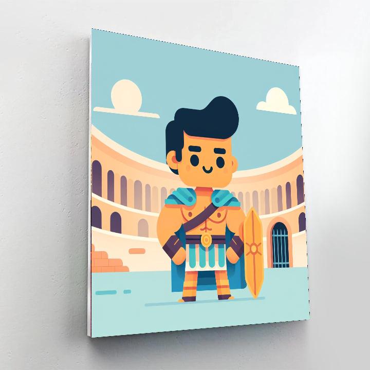 Gallant Gladiator's Quest Painting Number Kit