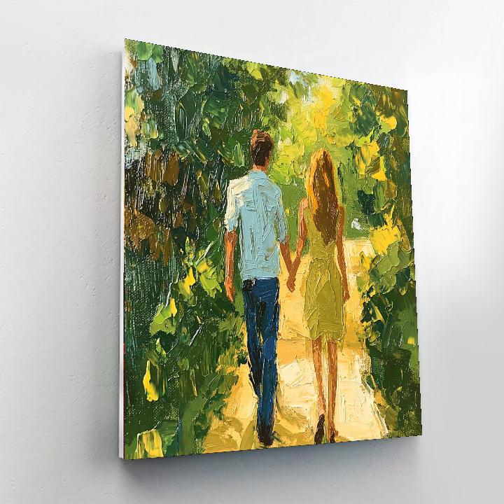 Holding Hands, Heart To Heart Painting Number Kit