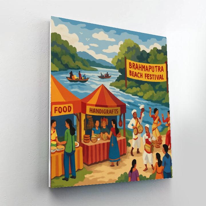 Brahmaputra Beach Festival DIY Paint By Numbers