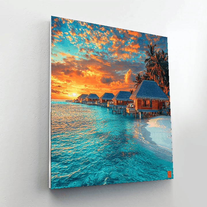Maldives Paint By Numbers Kits