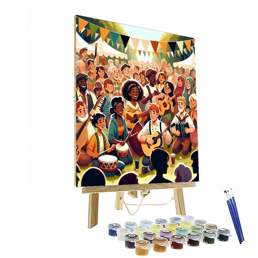 Celtic Music Festival - Ireland Paint By Color