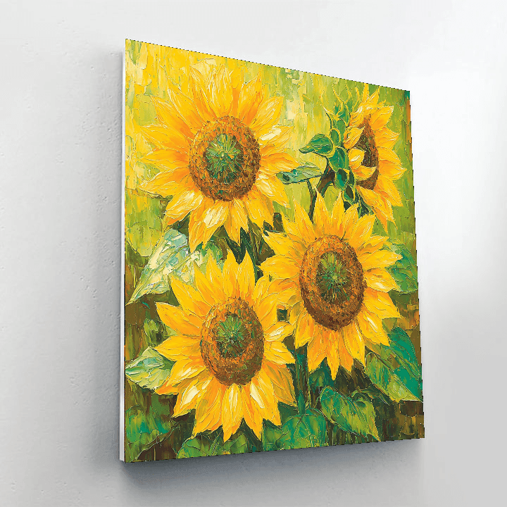 Van Gogh Inspired Sunflower Reverie  Paint By Numbers Art