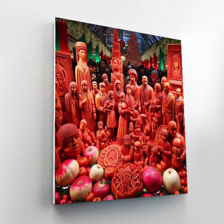 The Night Of The Radishes - Mexico Numbered Painting Kits