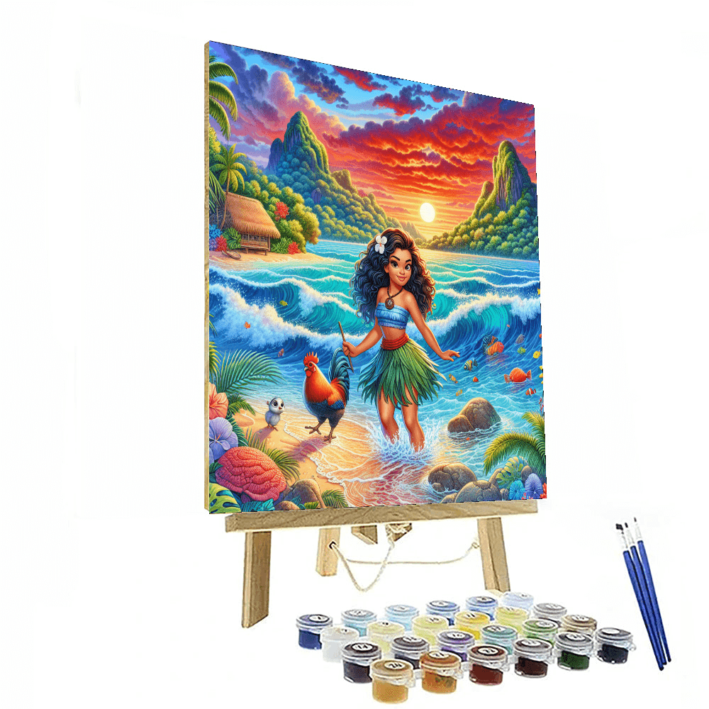 Moana's Voyage DIY Paint By Numbers