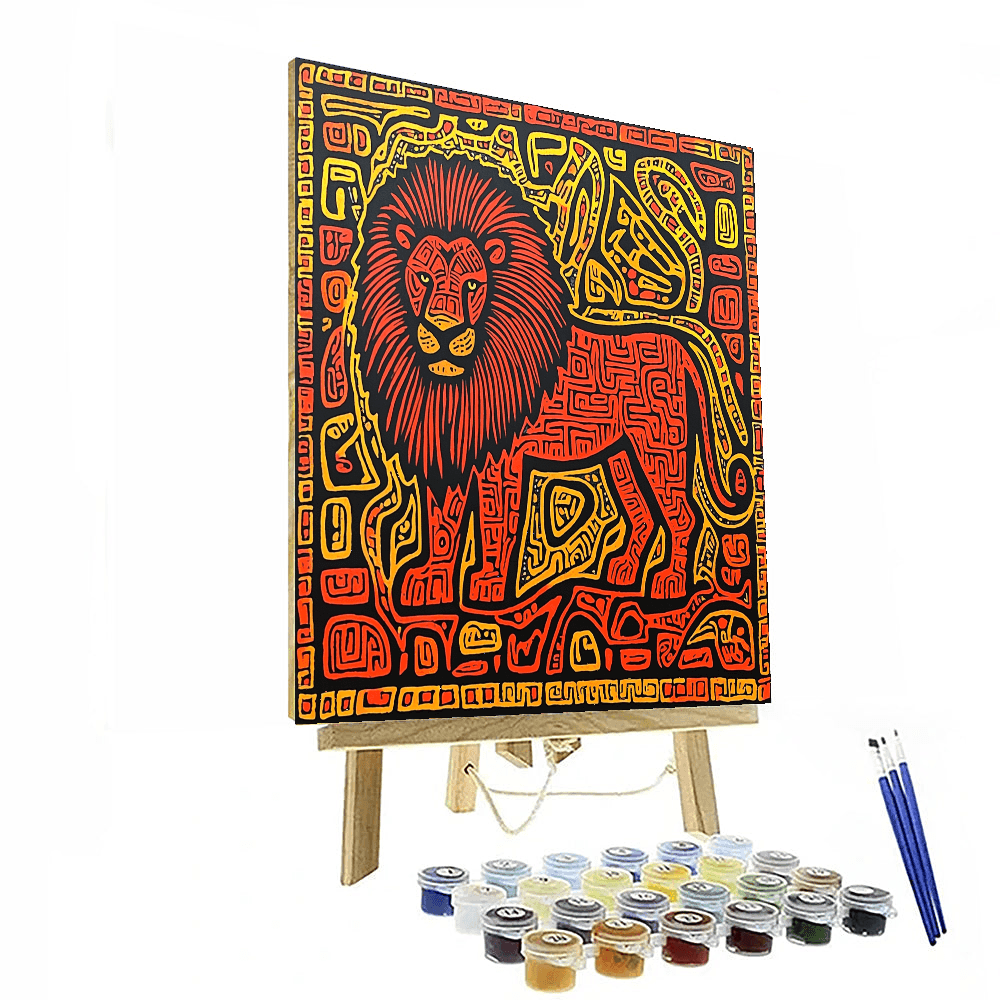 Keith Haring Inspired Animal Spirit  Paint By Numbers Art