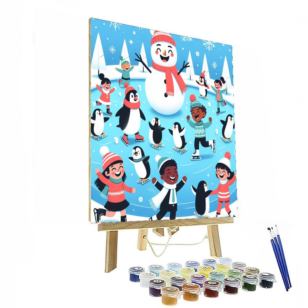 Winter Fun And Play Painting Number Kit