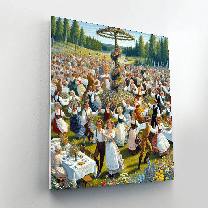 Midsummer Celebrations - Sweden Numbered Painting Kits