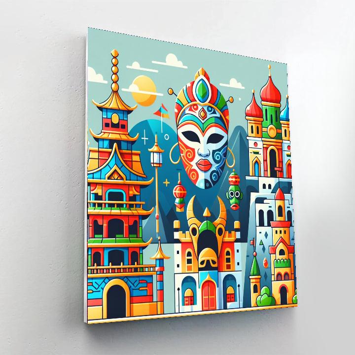 Exploration Of Cultures Painting Number Kit