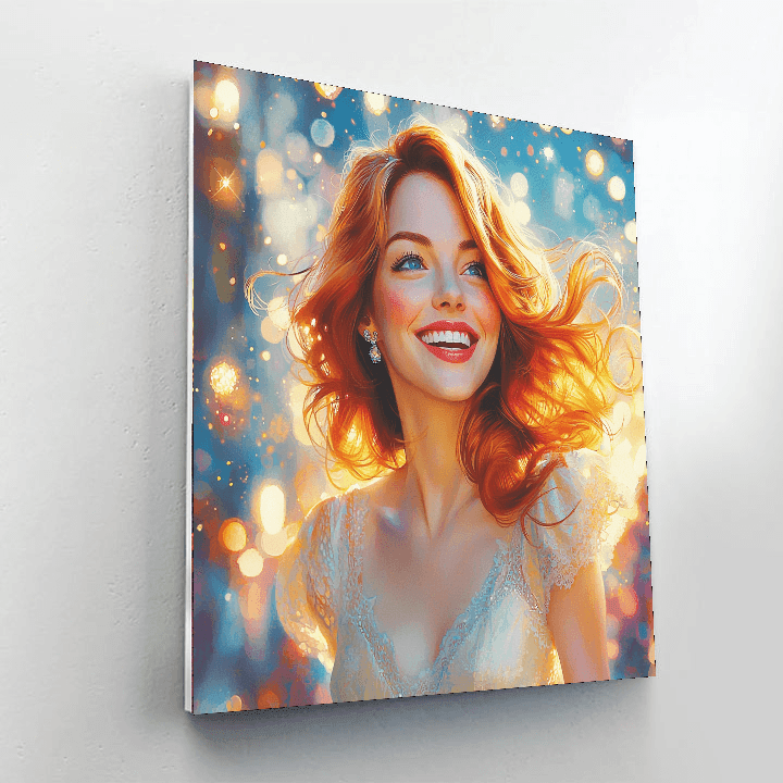 Emma Stone: Embracing The Spotlight With Stardust Grace Paint By Numbers Kits