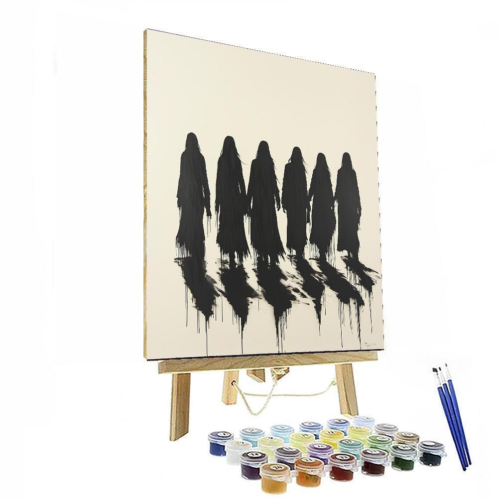 Banksy Inspired Courage In Shadows  DIY Paint By Numbers