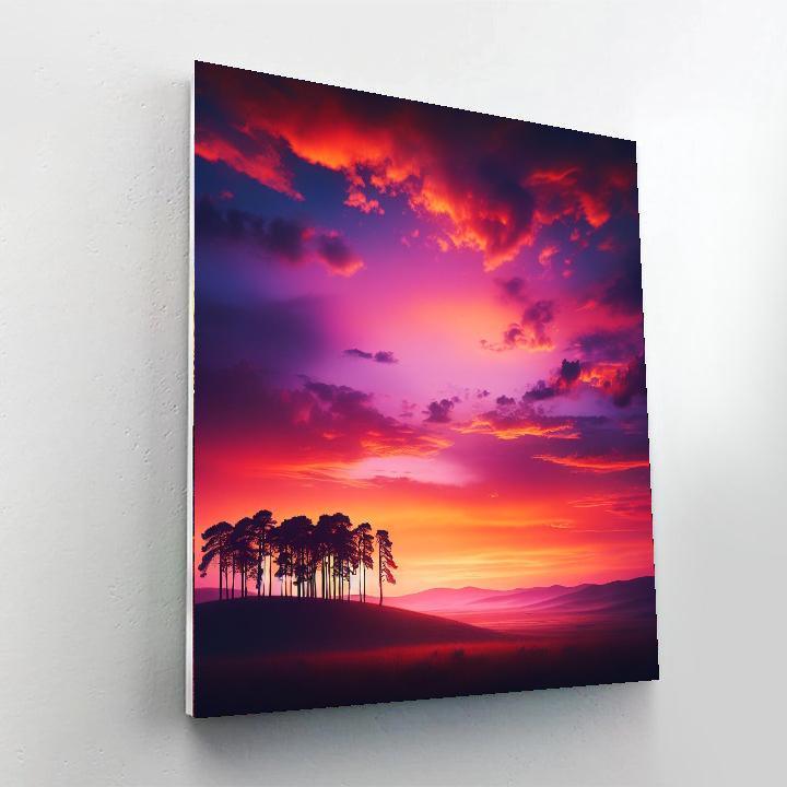 Gorgeous Sunset Silhouettes Paint By Numbers Kits