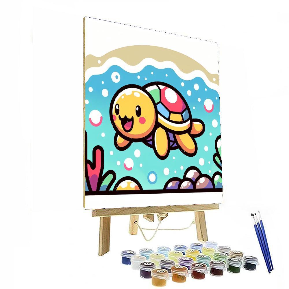 Snappy Turtle Paint By Numbers