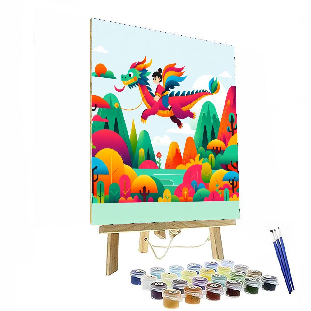 Dragon Rider's Realm Paint By Number